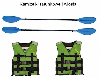 Kamizelki ratunkowe i wiosła